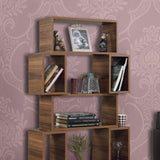 Bibliotecă Box, Diverse culori, 84x30x160 cm - Nuc | SKU: 801CMY3602 | Bibliotecă Box, 84x30x160 cm, varianta Nuc, produs pentru amenajarea locuinței, disponibil online în România la CasaMob