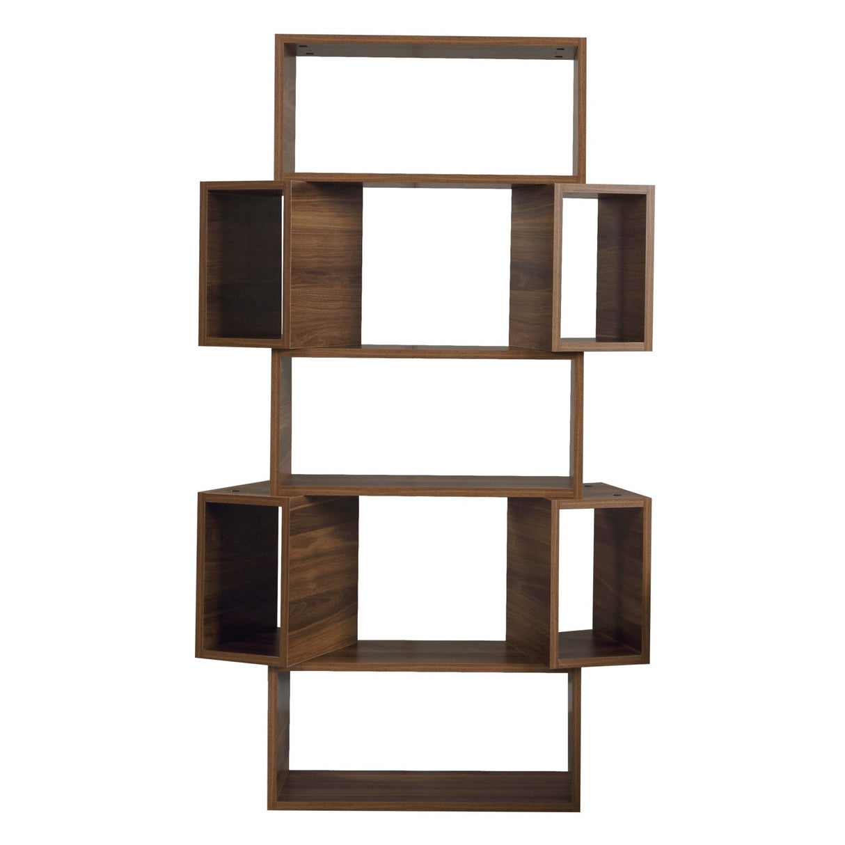 Bibliotecă Box, Diverse culori, 84x30x160 cm - Nuc | SKU: 801CMY3602 | Bibliotecă Box, 84x30x160 cm, varianta Nuc, produs pentru amenajarea locuinței, disponibil online în România la CasaMob