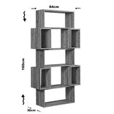 Bibliotecă Box, Diverse culori, 84x30x160 cm - Dark oak | SKU: 801CMY3603 | Bibliotecă Box, 84x30x160 cm, varianta Dark oak, produs pentru amenajarea locuinței, disponibil online în România la CasaMob