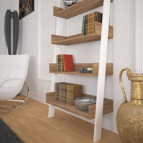 Bibliotecă Only, Dark oak, 80x32x195 cm