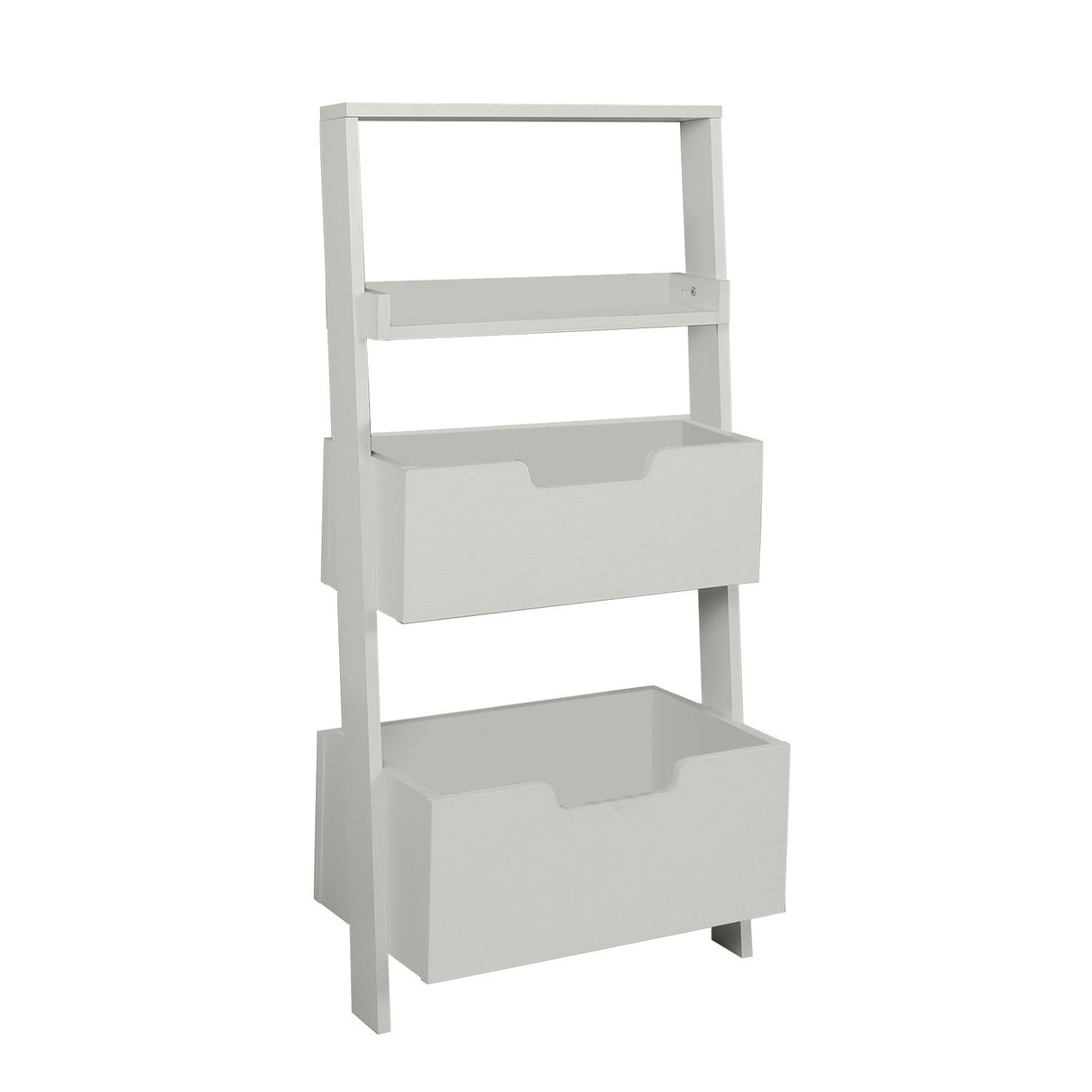 Bibliotecă Only Single, Alb, 59x35x120 cm