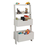 Bibliotecă Only Double, Alb, 59x35x120 cm