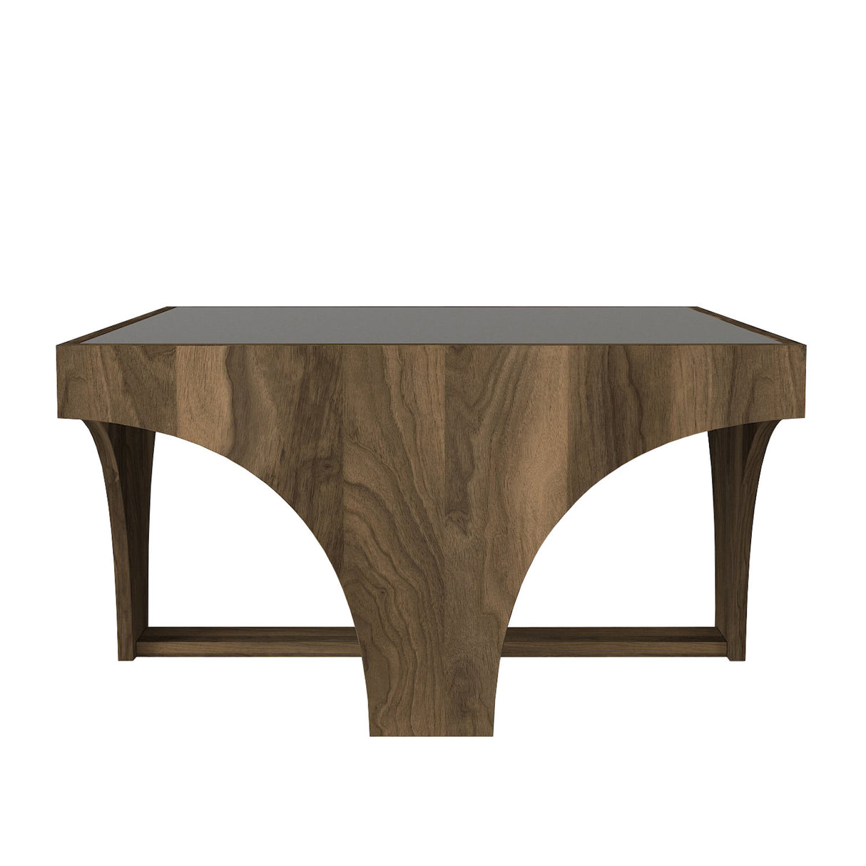 Măsuță de cafea Litus Camlı Orta Sehpa, Nuc - Antracit, 71x75x38 cm