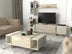 Măsuță de cafea Veyron, Travertin - Sandstone, 103.8x60x37.3 cm, SKU 804TRH2854, imagine 5