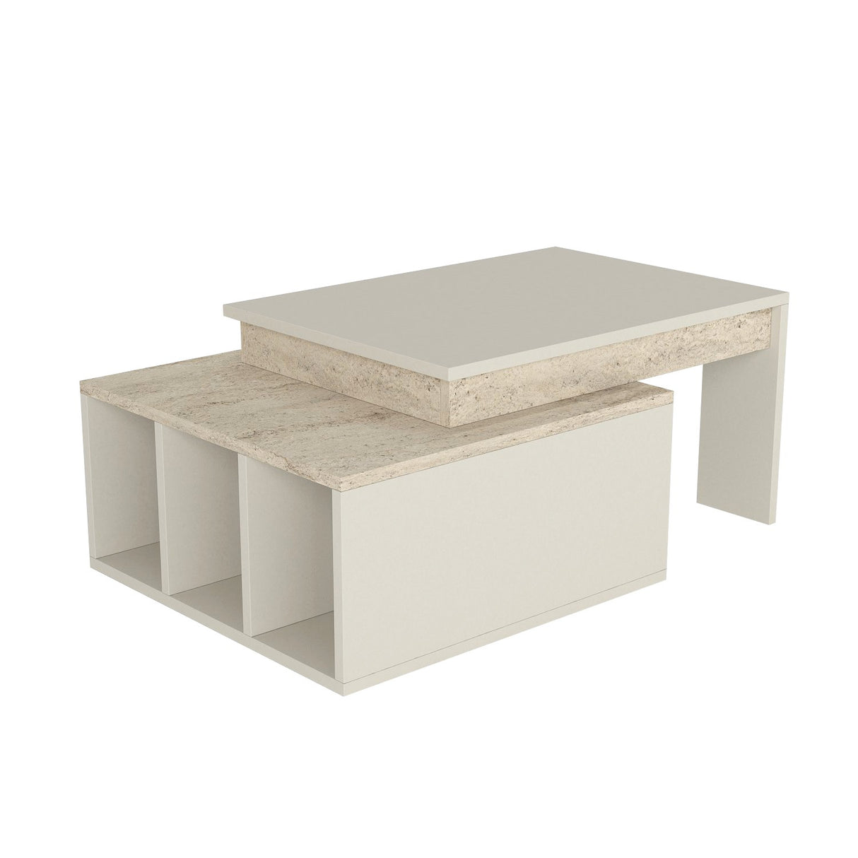 Măsuță de cafea Kolerado, Travertin - Sandstone, 90x60x37 cm