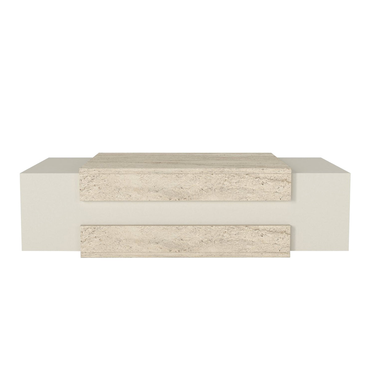 Măsuță de cafea Nora, Travertin - Sandstone, 110x57x31 cm