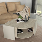 Măsuță de cafea Marble, Travertin - Sandstone, 75x75x40 cm