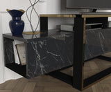 Comodă TV Bianco, Diverse culori, 160x46x50 cm - Negru - Auriu | SKU: 804TRH3054 | Comodă TV Bianco, 160x46x50 cm, varianta Negru - Auriu, produs pentru amenajarea locuinței, disponibil online în România la CasaMob