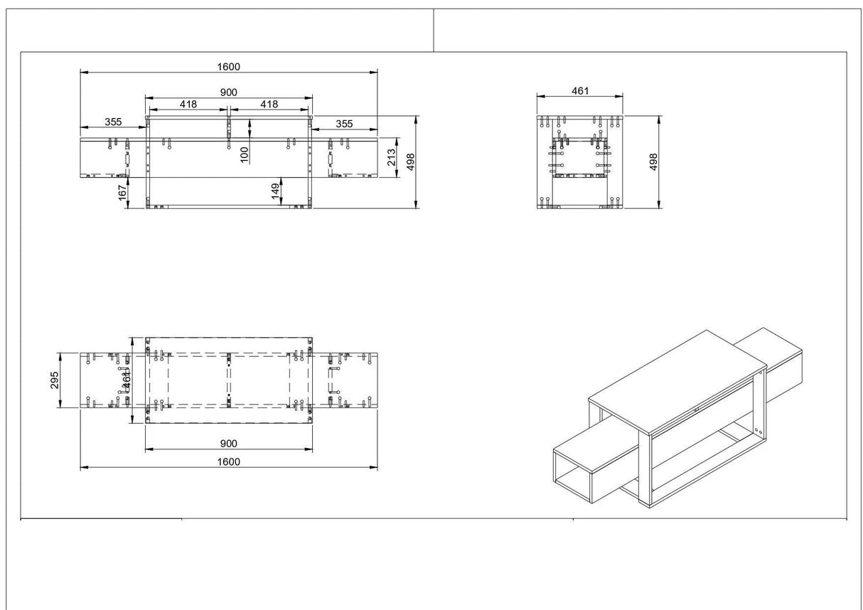 Comodă TV Bianco, Diverse culori, 160x46x50 cm - Negru - Auriu | SKU: 804TRH3054 | Comodă TV Bianco, 160x46x50 cm, varianta Negru - Auriu, produs pentru amenajarea locuinței, disponibil online în România la CasaMob