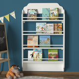 Bibliotecă Montessori, Alb, 80x12x132 cm