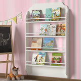 Bibliotecă Montessori, Alb, 80x12x132 cm