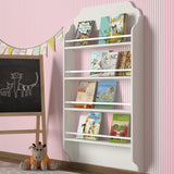 Bibliotecă Montessori, Alb, 80x12x132 cm