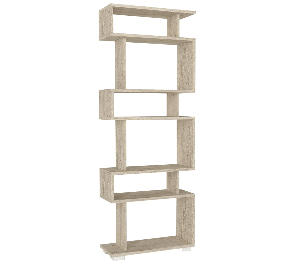 Travertin | SKU: 804TRH3629 | Bibliotecă Blok, 60x20x165 cm, varianta Travertin, produs pentru amenajarea locuinței, disponibil online în România la CasaMob