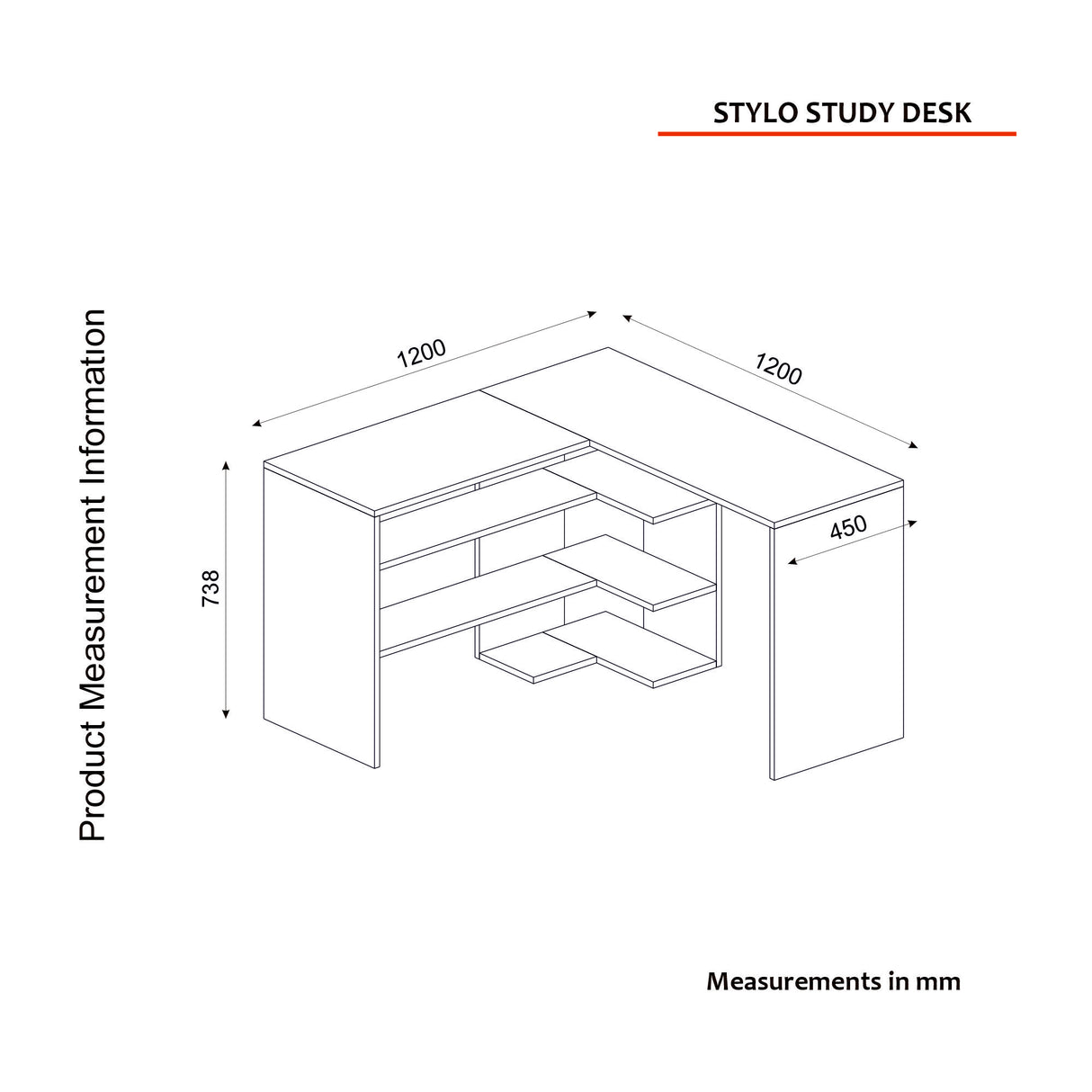 Birou Stylo, Diverse culori, 120x120x74 cm - Alb | SKU: 804TRH3817 | Birou Stylo, 120x120x74 cm, varianta Alb, produs pentru amenajarea locuinței, disponibil online în România la CasaMob