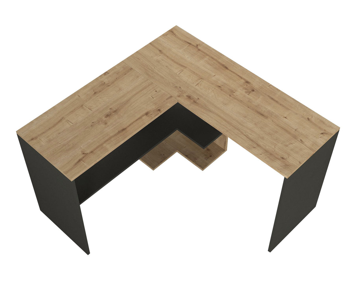 Birou Stylo, Diverse culori, 120x120x74 cm - Sapphire - Antracit | SKU: 804TRH3818 | Birou Stylo, 120x120x74 cm, varianta Sapphire - Antracit, produs pentru amenajarea locuinței, disponibil online în România la CasaMob