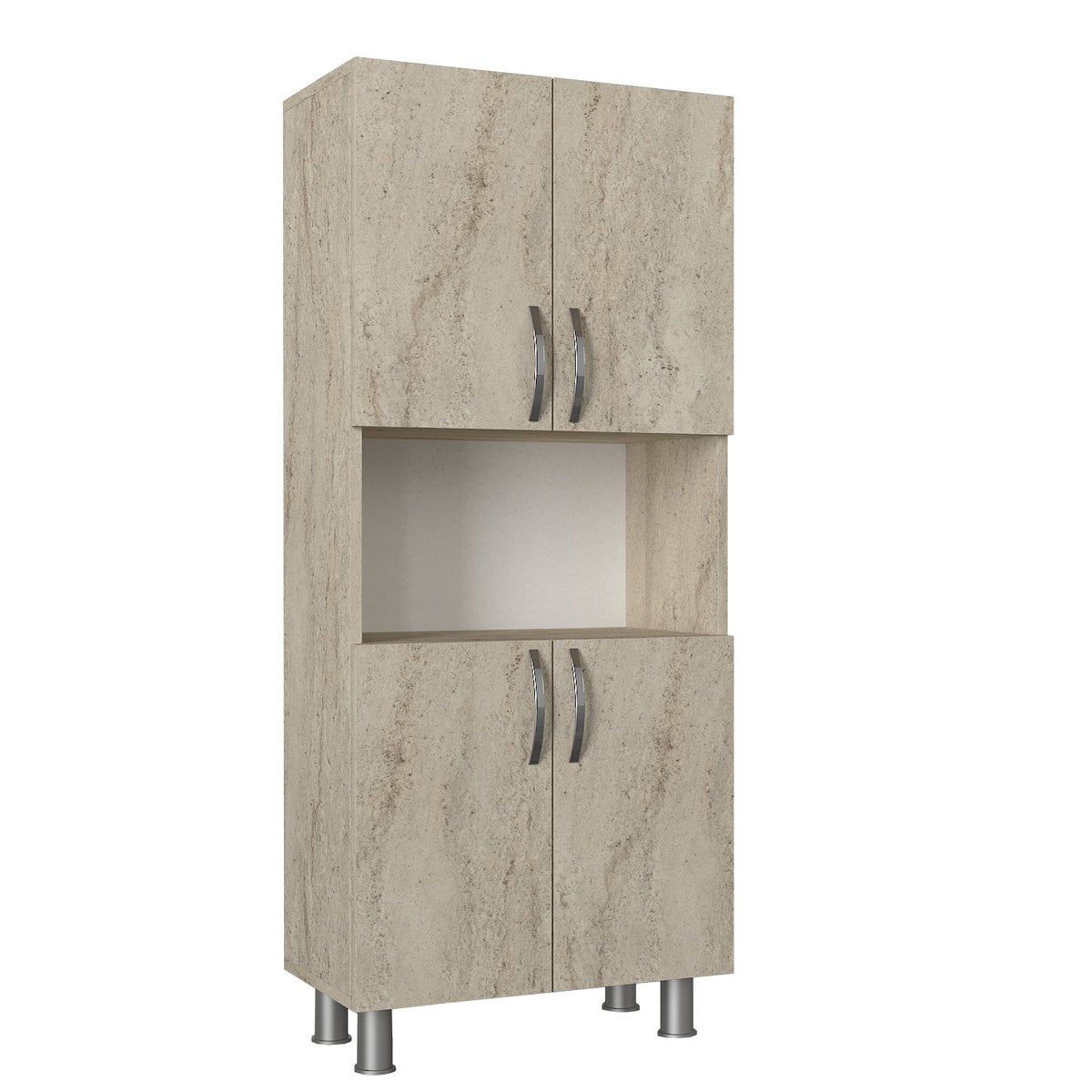 Dulap de baie William, Travertin, 59.5x29.5x140.3 cm, SKU 804TRH4152, imagine 5