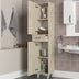 Dulap de baie Selin 2 Doors 1 Drawer, Travertin, 35x31.3x179 cm, SKU 804TRH4153, imagine 2