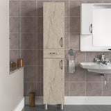 Dulap de baie Selin 2 Doors 1 Drawer, Travertin, 35x31x179 cm