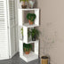 Bibliotecă Levander, Alb, 35x35x120.4 cm, SKU 804TRH4503, imagine 2