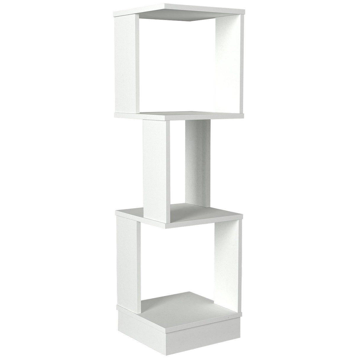 Bibliotecă Levander, Alb, 35x35x120 cm