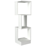 Bibliotecă Levander, Alb, 35x35x120 cm