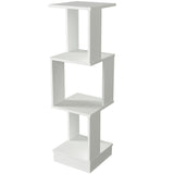 Bibliotecă Levander, Alb, 35x35x120 cm