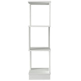 Bibliotecă Levander, Alb, 35x35x120 cm