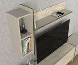 Comodă TV Veyron, Travertin - Sandstone, 180x32x45 cm