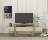 Comodă TV Bianco, Diverse culori, 160x46x50 cm - Travertin | SKU: 804TRH4920 | Comodă TV Bianco, 160x46x50 cm, varianta Travertin, produs pentru amenajarea locuinței, disponibil online în România la CasaMob