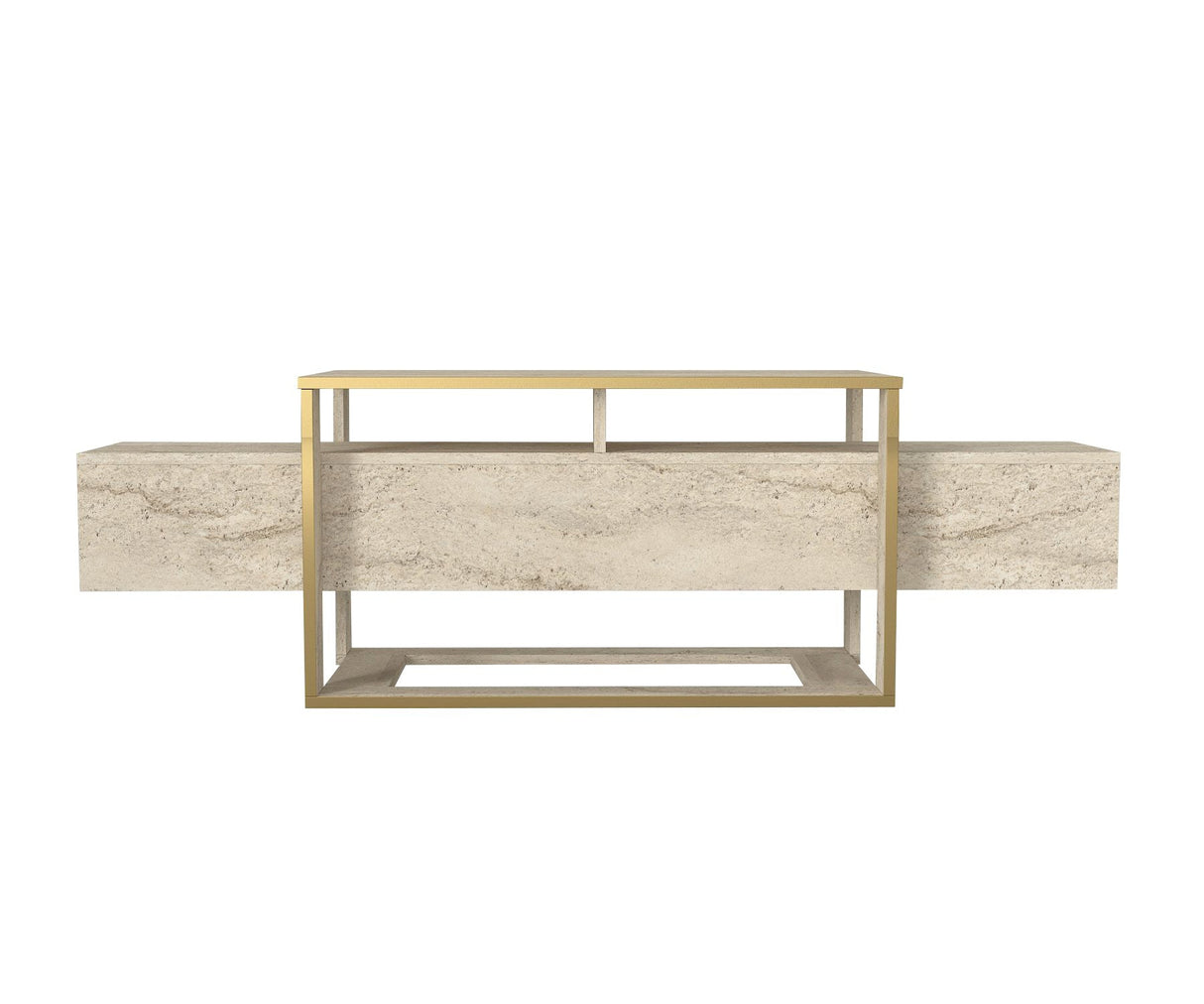Comodă TV Bianco, Diverse culori, 160x46x50 cm - Travertin | SKU: 804TRH4920 | Comodă TV Bianco, 160x46x50 cm, varianta Travertin, produs pentru amenajarea locuinței, disponibil online în România la CasaMob