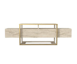 Comodă TV Bianco, Diverse culori, 160x46x50 cm - Travertin | SKU: 804TRH4920 | Comodă TV Bianco, 160x46x50 cm, varianta Travertin, produs pentru amenajarea locuinței, disponibil online în România la CasaMob