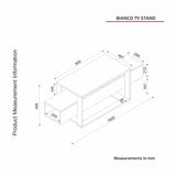Comodă TV Bianco, Diverse culori, 160x46x50 cm - Travertin | SKU: 804TRH4920 | Comodă TV Bianco, 160x46x50 cm, varianta Travertin, produs pentru amenajarea locuinței, disponibil online în România la CasaMob