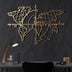 Decoratiune de perete Metal Tanelorn, Aur, 95x0.2x65 cm, SKU 805BSG1139