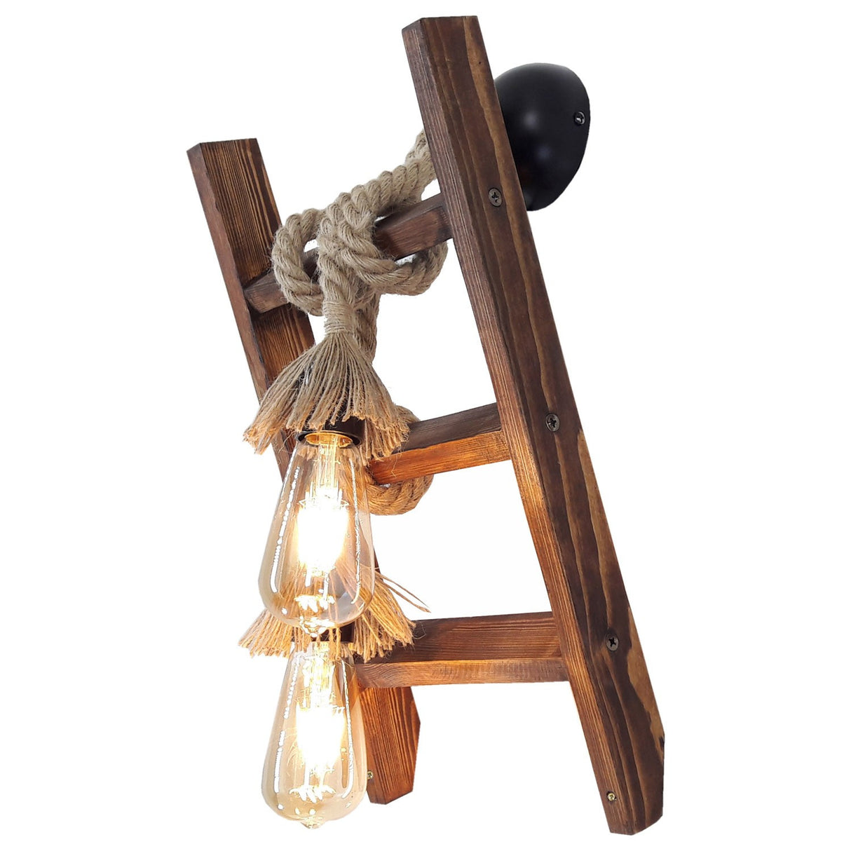 Aplică de perete Merdiven Halat Aplik, Nuc, 45x25x23 cm