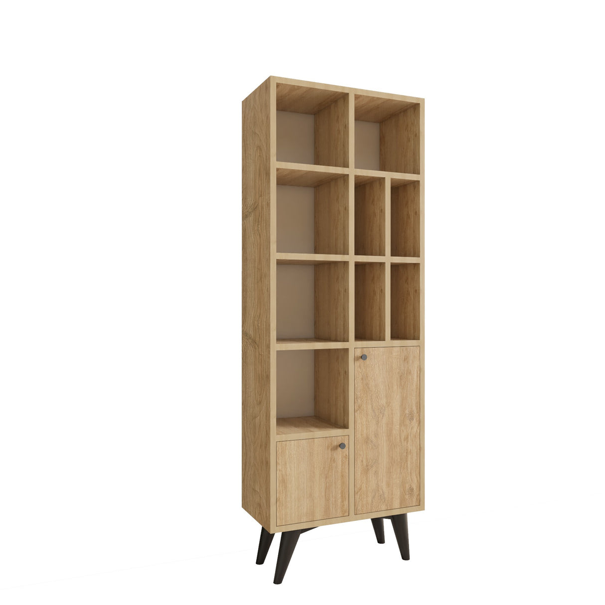 Bibliotecă Kiato, Stejar, 60x30x170 cm