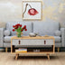 Măsuță de cafea Brida, Stejar - Alb, 80x80x40 cm, SKU 811MDD2810, imagine 2