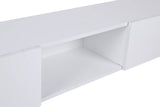 Comodă TV Wagna, Alb, 180x25x30 cm