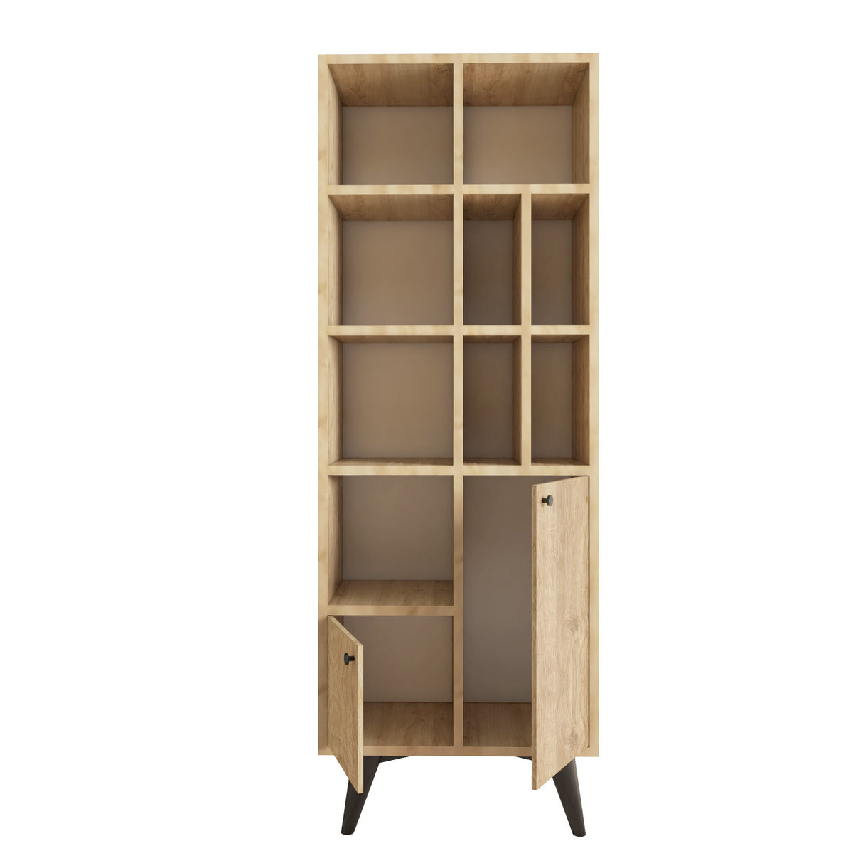 Bibliotecă Kiato, Stejar, 60x30x170 cm