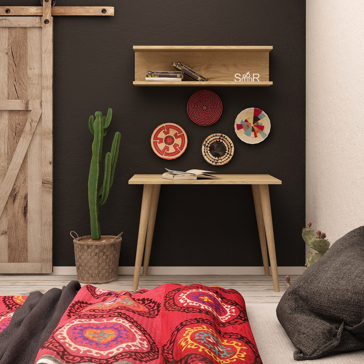 Birou Fluse, Stejar, 80x60x74 cm