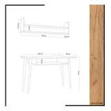 Birou Muty, Stejar, 120x60x74 cm