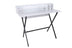 Birou Steyr cu rafuri, picioare mealice, Alb, 100 x 89 x 50 cm, SKU 811MDD3823
