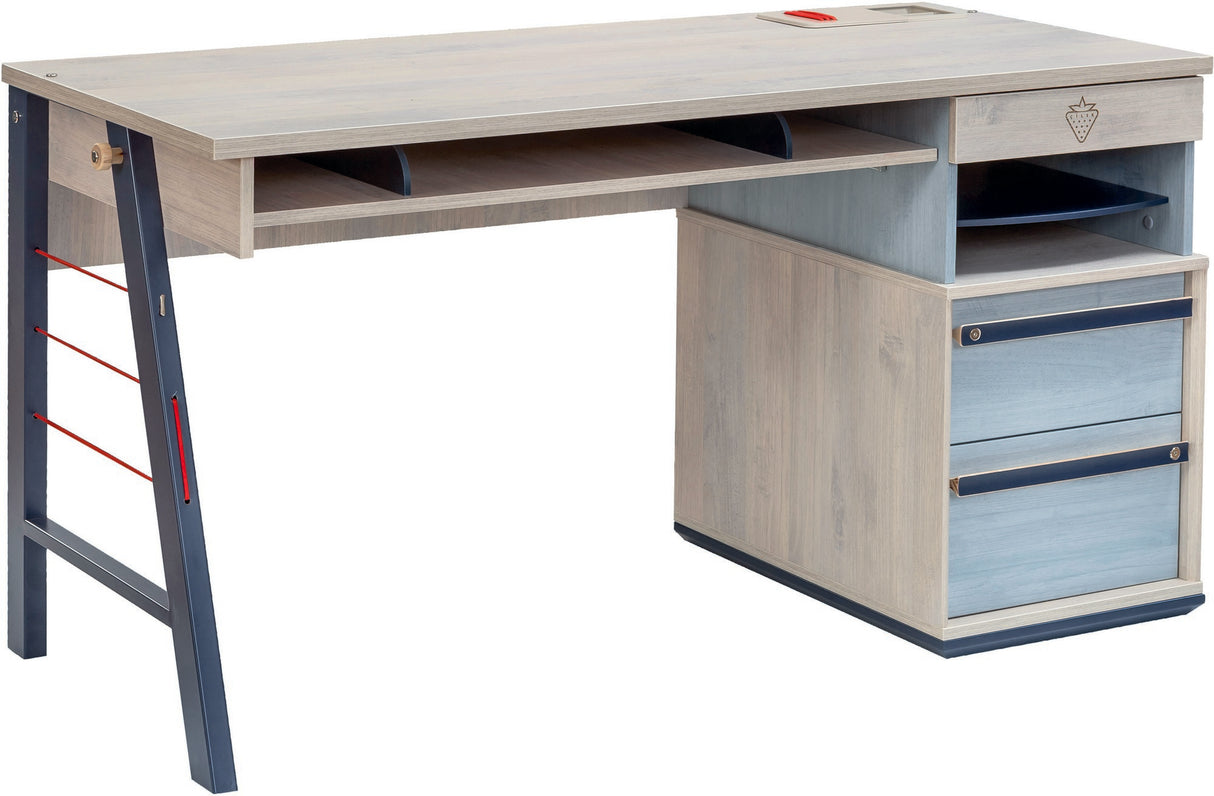 Birou Trio Large, Multicolor, 141x64x76 cm