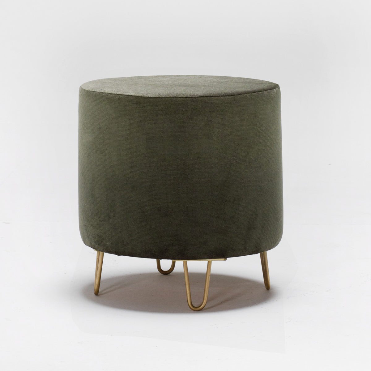 Taburet Asmara 22, Khaki, 40x40x40 cm, SKU 825BLC1248, imagine 1