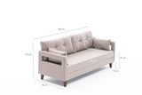 Canapea fixă 3 locuri Comfort, Crem, 206x80x80 cm