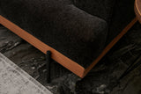 Canapea fixă 3 locuri Liva - Anthracite, Copper, Antracit - Negru, 227x76x94 cm