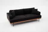 Canapea fixă 3 locuri Liva - Anthracite, Copper, Antracit - Negru, 227x76x94 cm