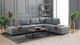 Canapea extensibilă de colț Fly, 1 piesă, Dreapta, Diverse culori, 210x280x70 cm - Gri deschis | SKU: 825BLC1003 | Canapea extensibilă de colț Fly, 1 piesă, Dreapta, 210x280x70 cm, varianta Gri deschis, produs pentru amenajarea locuinței, disponibil online în România la CasaMob