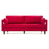 Canapea extensibilă Comfort, 1 piesă, Roșu, 206x80x80 cm