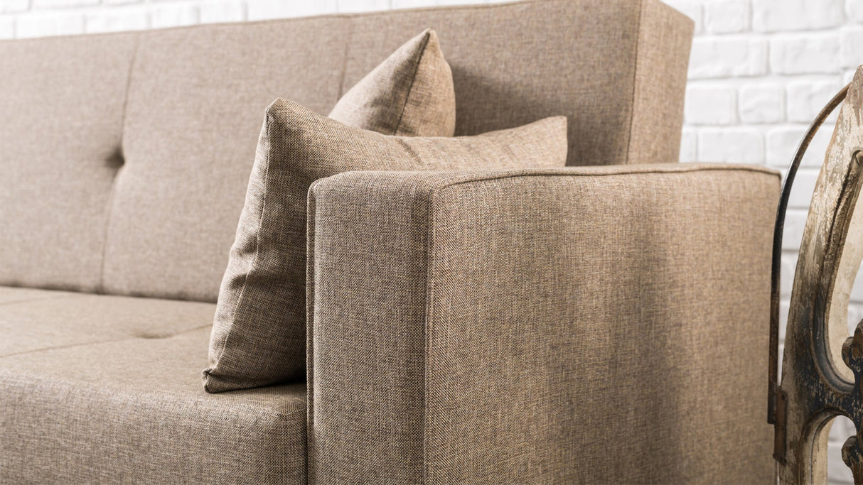 Canapea extensibilă Dublin, 3 locuri, Diverse culori, 214x75x90 cm - Maro | SKU: 825BLC1170 | Canapea extensibilă Dublin, 3 locuri, 214x75x90 cm, varianta Maro, produs pentru amenajarea locuinței, disponibil online în România la CasaMob