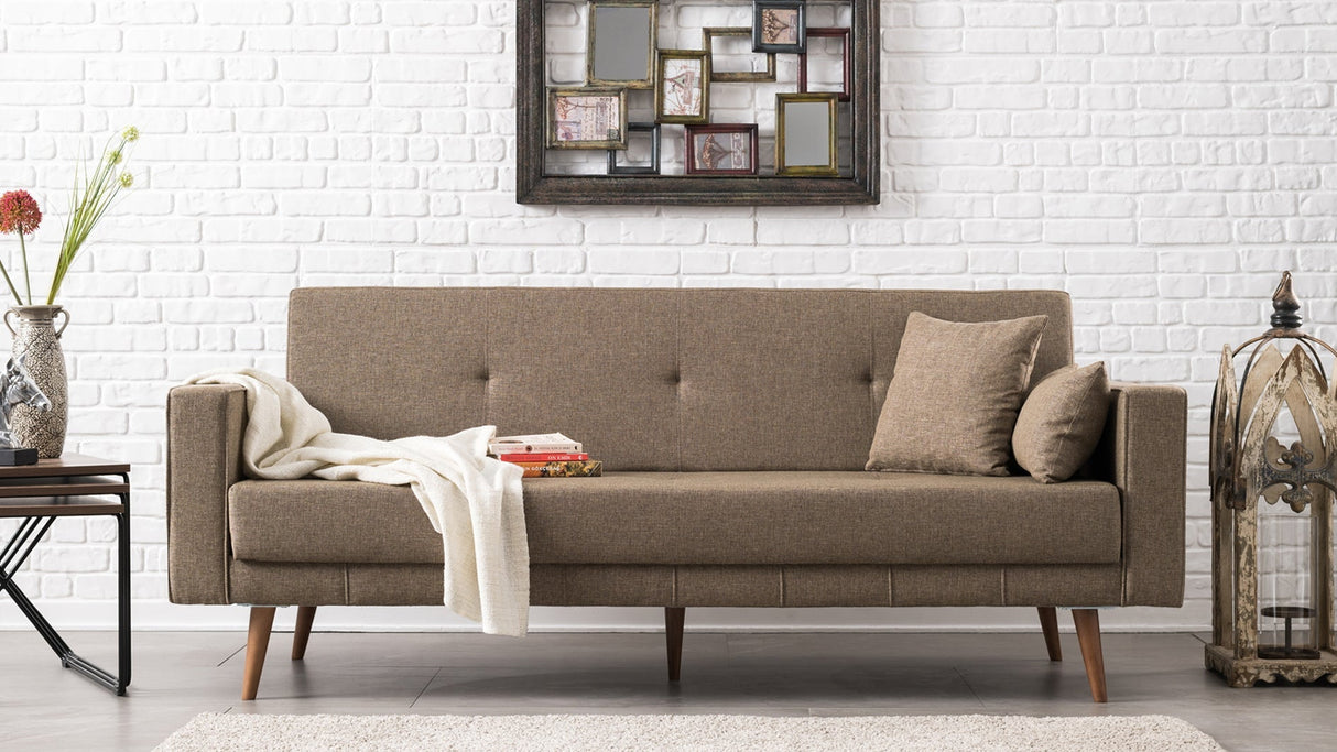 Canapea extensibilă Dublin, 3 locuri, Diverse culori, 214x75x90 cm - Maro | SKU: 825BLC1170 | Canapea extensibilă Dublin, 3 locuri, 214x75x90 cm, varianta Maro, produs pentru amenajarea locuinței, disponibil online în România la CasaMob